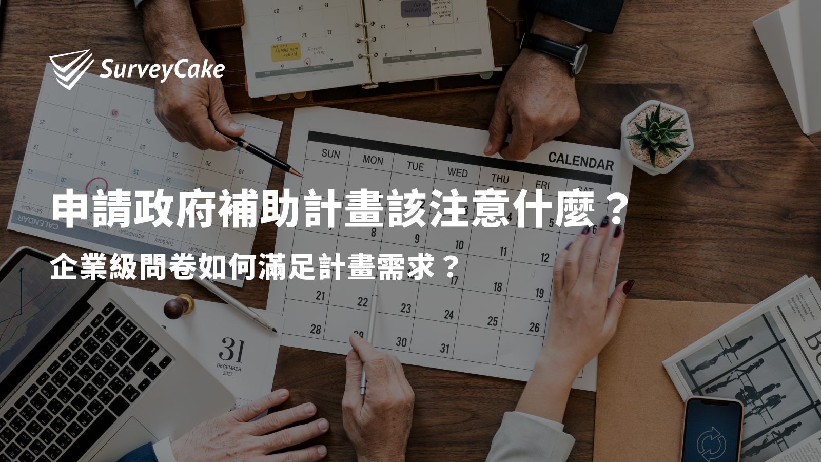 申請政府補助計畫該注意什麼？企業級問卷如何滿足計畫需求？